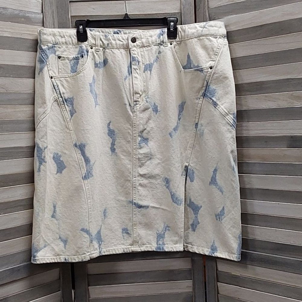 Women's High-Rise Midi Denim Skirt | Future Collective | 22